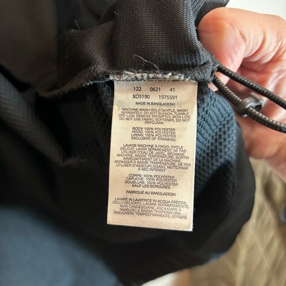 COLUMBIA Sz L Hooded Zip Up Mesh Lining Pockets Drawstring Wind Breaker Jacket - Picture 8 of 15